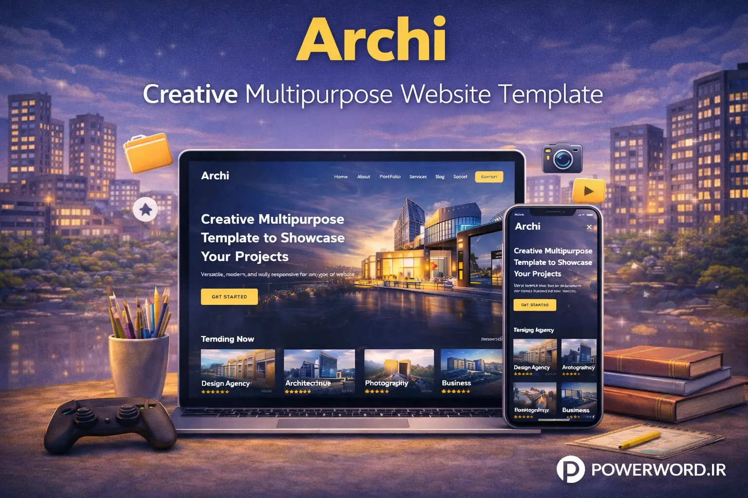 قالب HTML Archi برای سایت معماری و دکوراسیون داخلی قالب HTML Archi برای سایت معماری و دکوراسیون داخلی