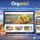 قالب ووکامرس Organici برای فروشگاه محصولات ارگانیک و نانوایی