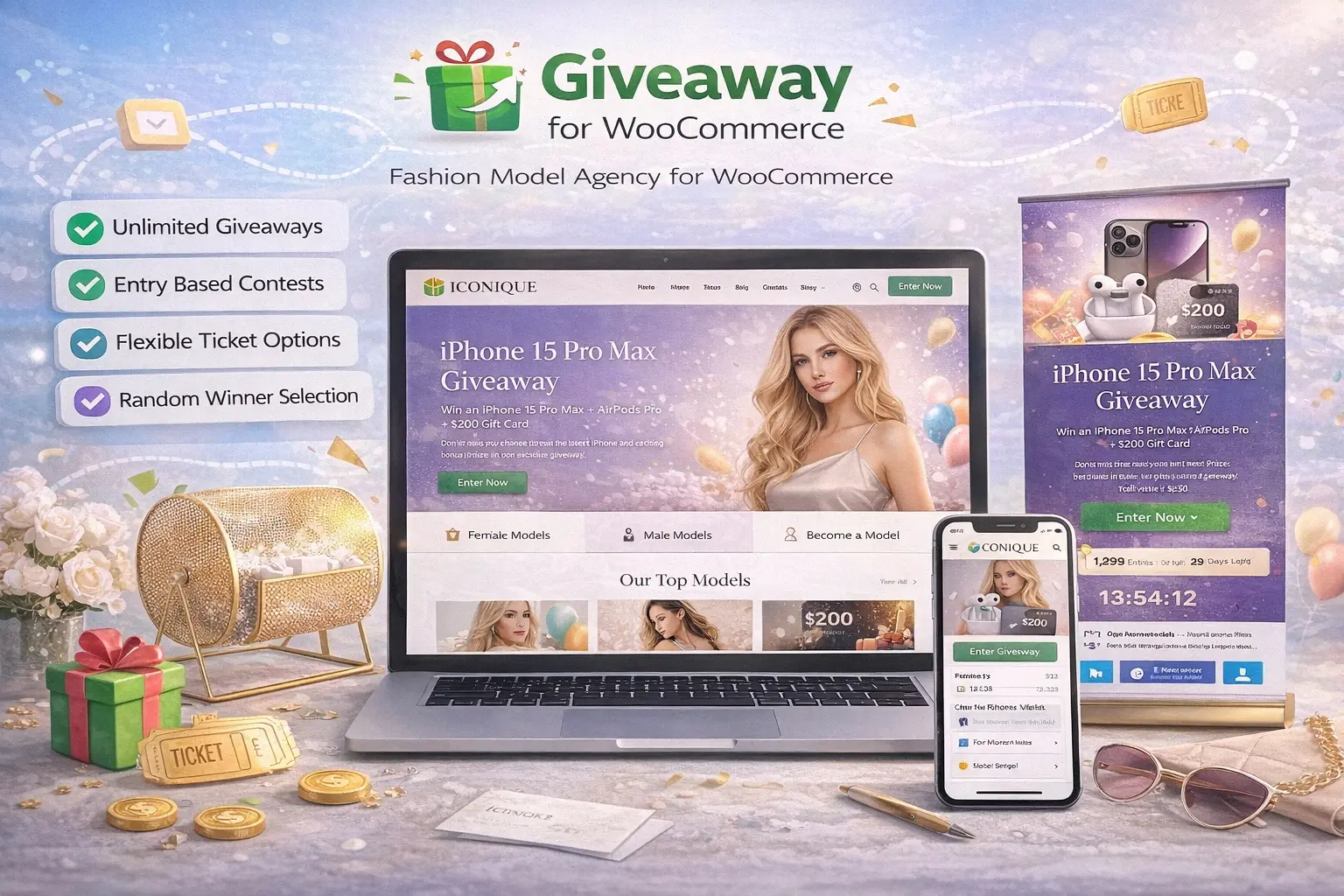 افزونه وردپرس Giveaway برای قرعه کشی و فروش ووکامرس افزونه وردپرس Giveaway برای قرعه کشی و فروش ووکامرس