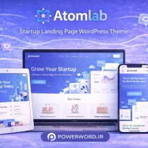 قالب وردپرس Atomlab برای لندینگ استارتاپ و SaaS