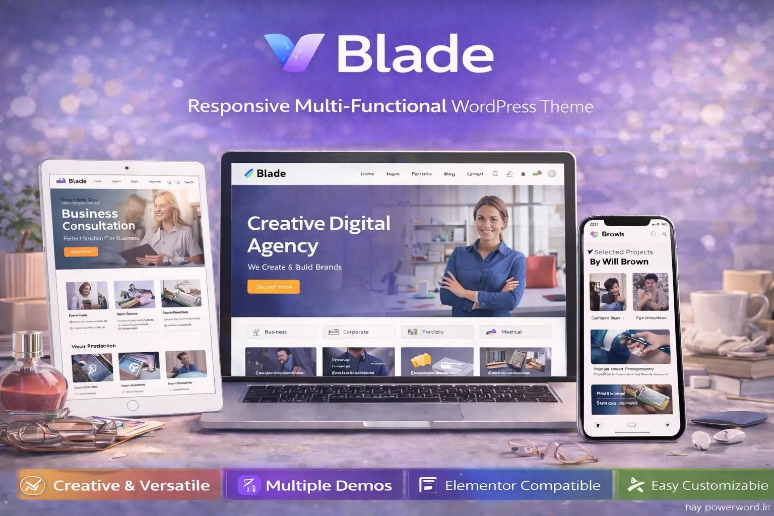 قالب وردپرس Blade برای سایت شرکتی سریع و چندمنظوره قالب وردپرس Blade برای سایت شرکتی سریع و چندمنظوره