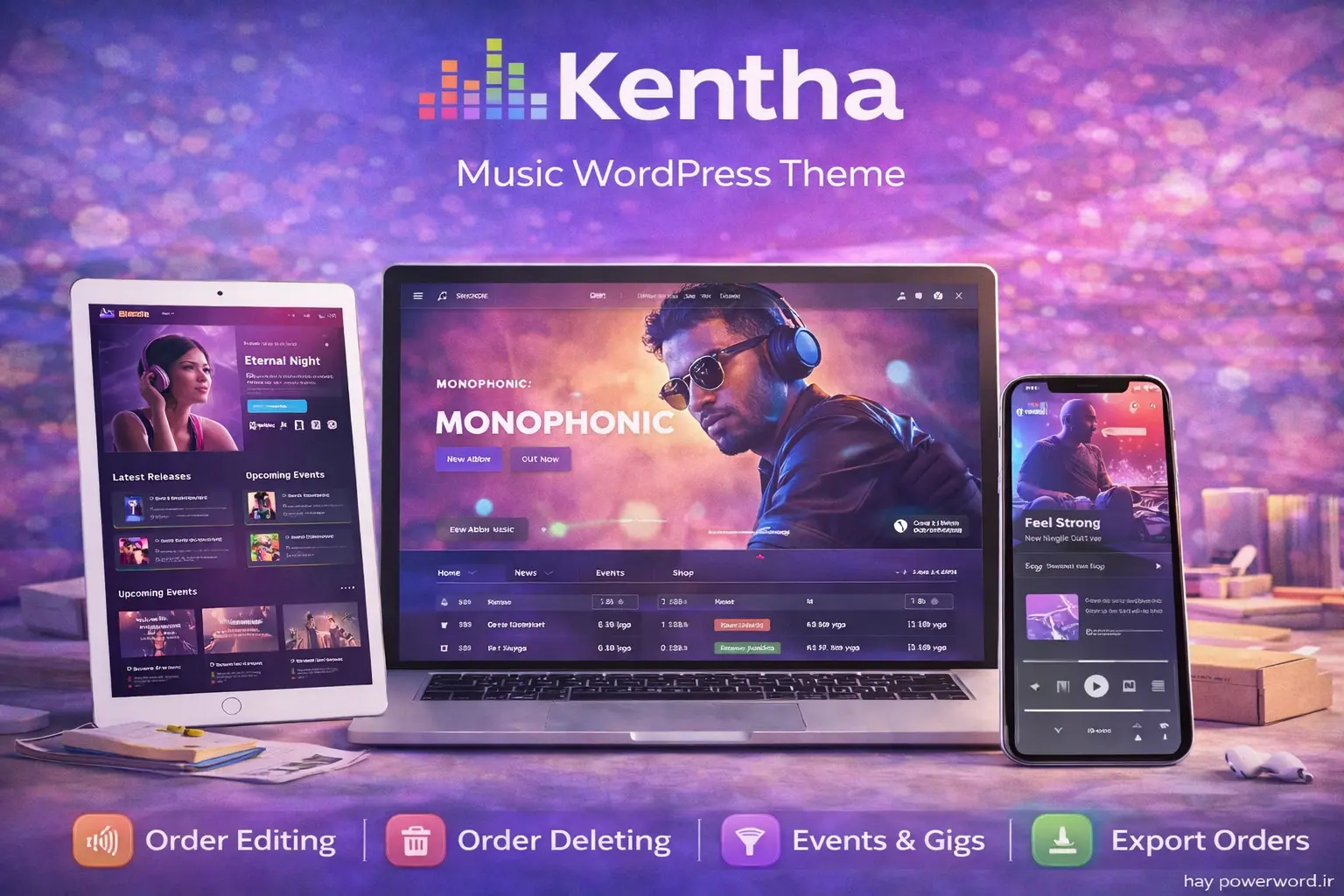 قالب وردپرس Kentha برای سایت موسیقی، دی جی و اجرا قالب وردپرس Kentha برای سایت موسیقی، دی جی و اجرا