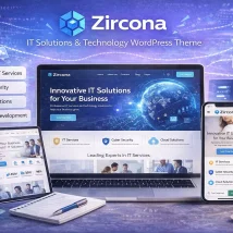 قالب وردپرس Zircona برای شرکت IT و خدمات تکنولوژی