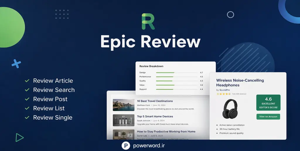 افزونه وردپرس Epic Review سیستم نقد و بررسی و امتیازدهی پیشرفته افزونه وردپرس Epic Review سیستم نقد و بررسی و امتیازدهی پیشرفته