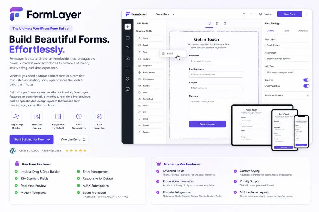 افزونه وردپرس FormLayer Pro فرم ساز پیشرفته و مدرن با ارسال ایجکس افزونه وردپرس FormLayer Pro فرم ساز پیشرفته و مدرن با ارسال ایجکس