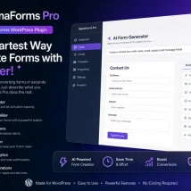 افزونه وردپرس SigmaForms Pro ساخت هوشمند فرم با هوش مصنوعی