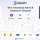 قالب داشبورد Aquiry پنل مدیریت چندفریم‌ورکی با لاراول، دات‌نت و جنگو