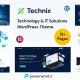 قالب وردپرس Technix برای شرکت‌های فناوری، خدمات IT و استارتاپ‌ها
